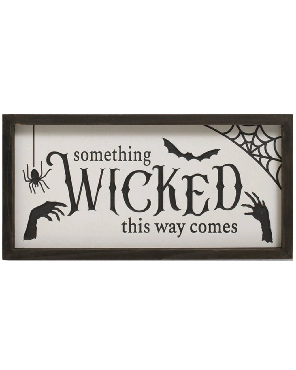 "Something Wicked This Way Comes" Halloween Wandbild 40cm
