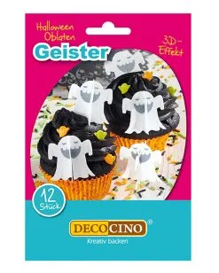 12 Oblaten Geister Für Halloween