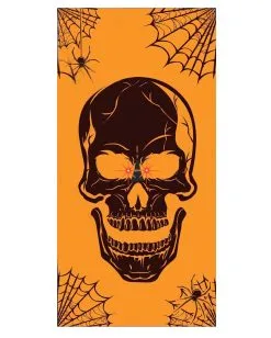 Totenschädel Türfolie Mit LED