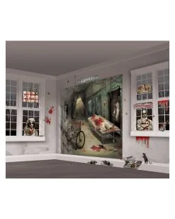 Wanddekoration Irrenanstalt 32-teilig